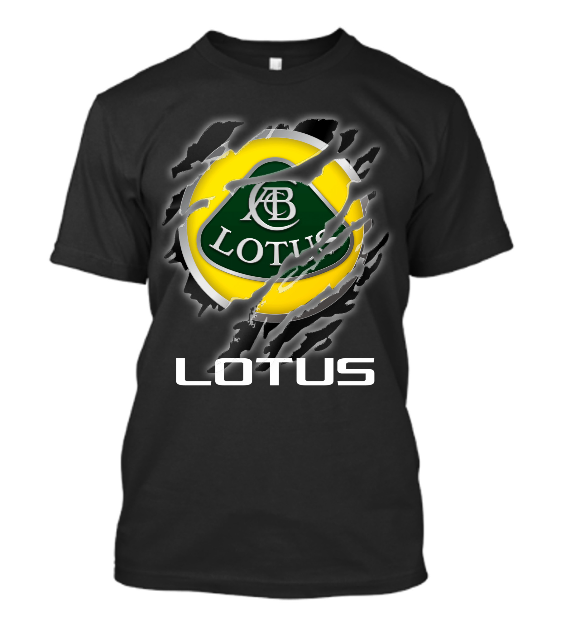 Lotus Abc Emblem Ripped Claw T-Shirt