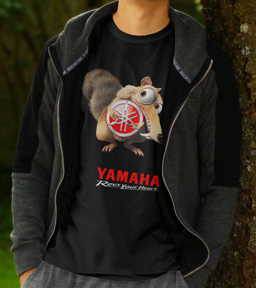 Yamaha Revs Your Heart Ice Age Scrat T-Shirt