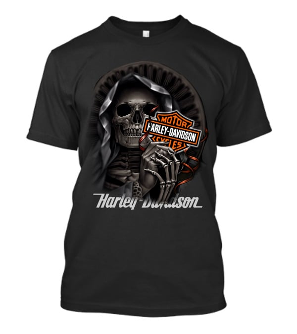 Harley Davidson Motorcycles Skeleton Reaper T-Shirt