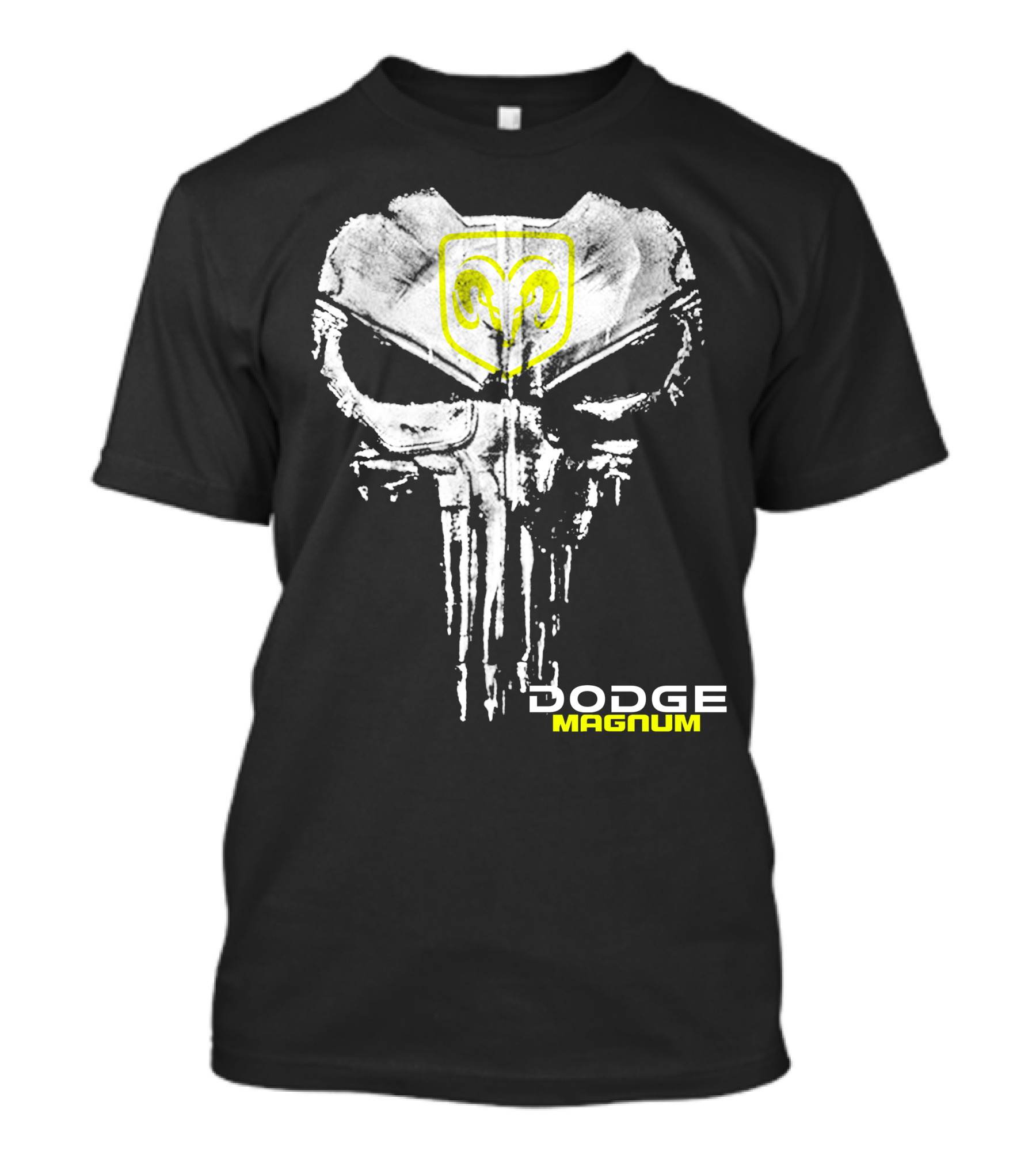 Dodge Magnum Punisher Skull Ram Logo Fusion T-Shirt