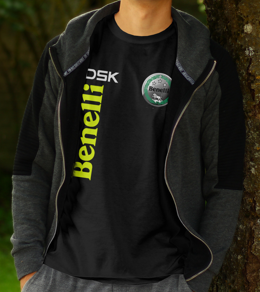 Benelli Dsk Logo With Emblem And Stars T-Shirt