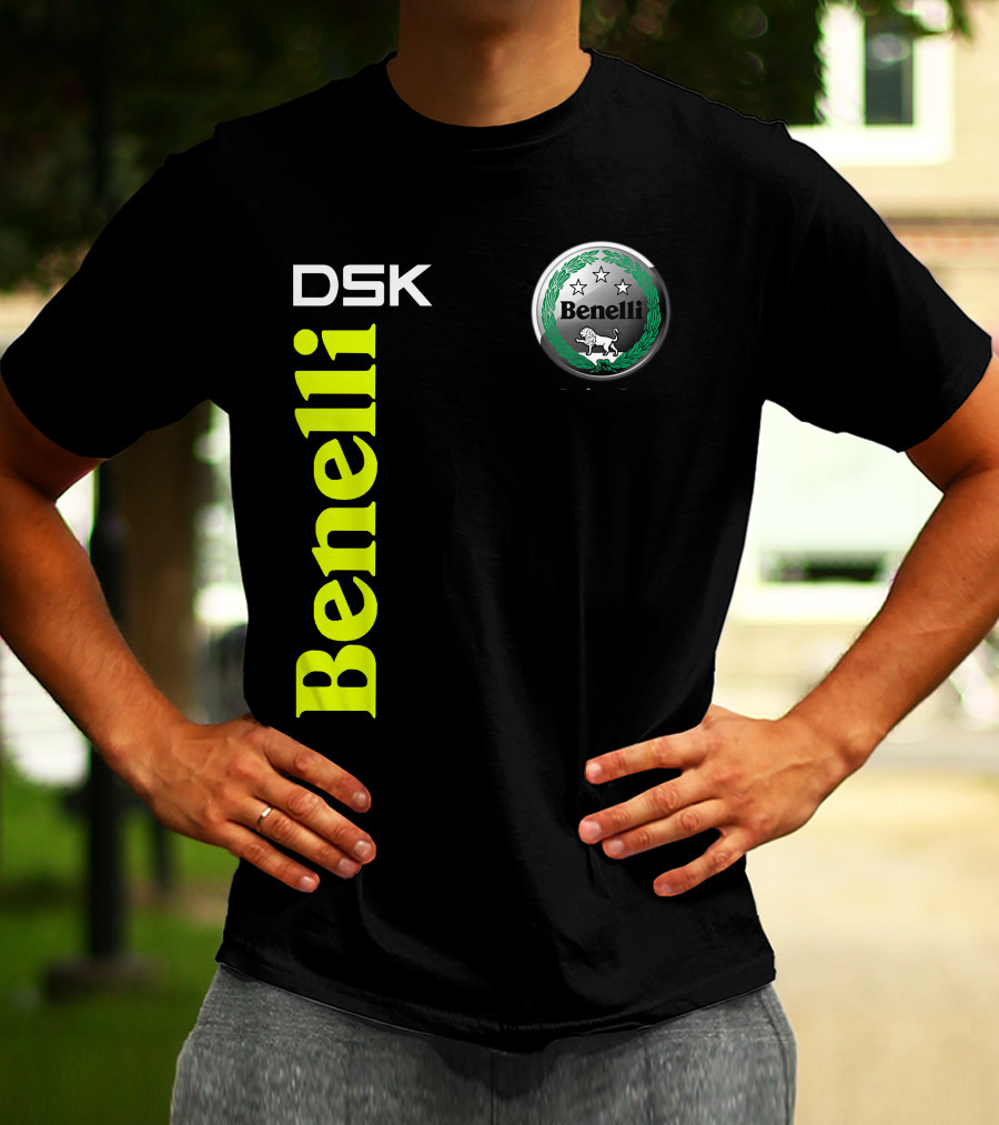 Benelli Dsk Logo With Emblem And Stars T-Shirt