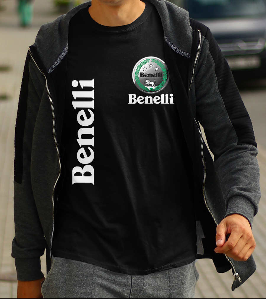 Benelli Logo With Stars Lion T-Shirt