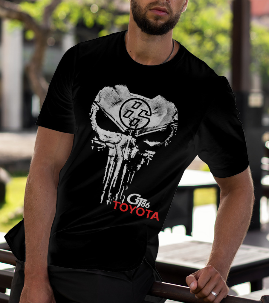 Gt86 Toyota Punisher Skull T-Shirt