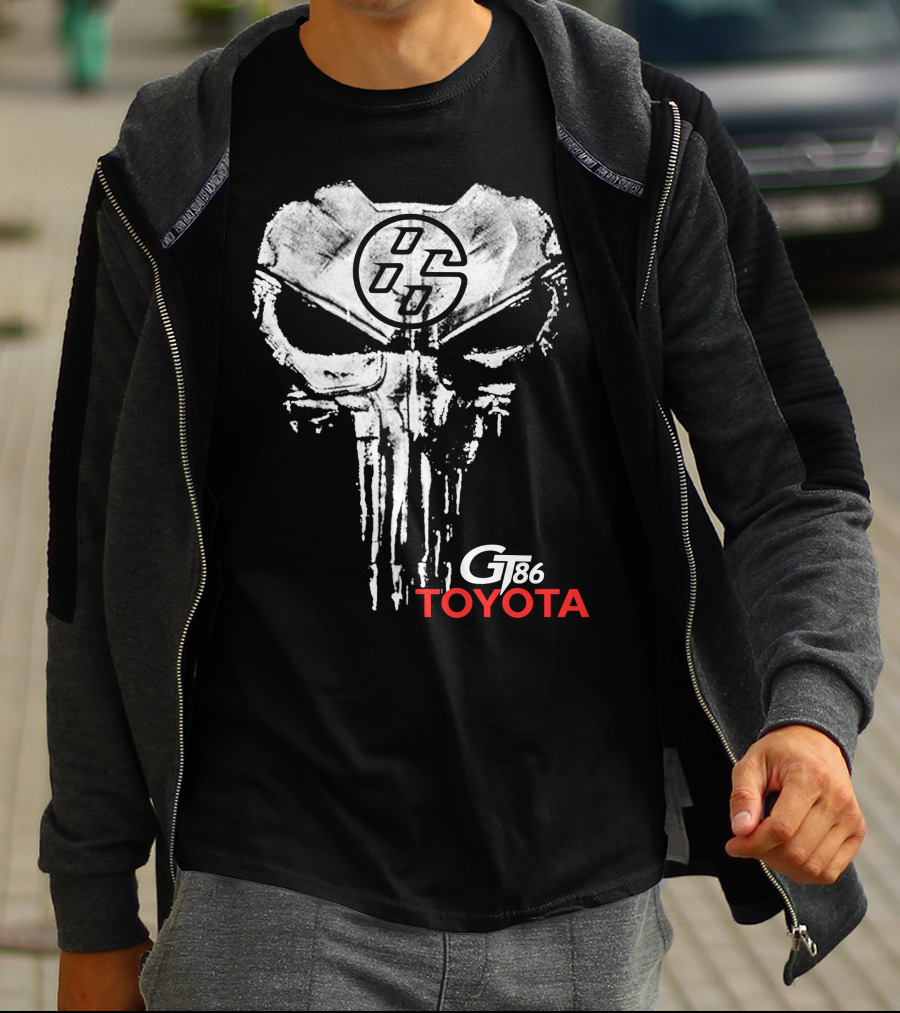 Gt86 Toyota Punisher Skull T-Shirt