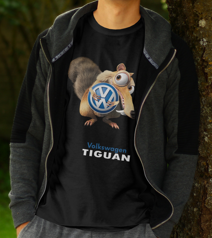 Volkswagen Tiguan Scrat Holding Vw Symbol T-Shirt