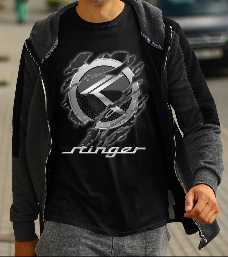 Stinger 08 Kia Logo Emblem Claw Mark Style T-Shirt