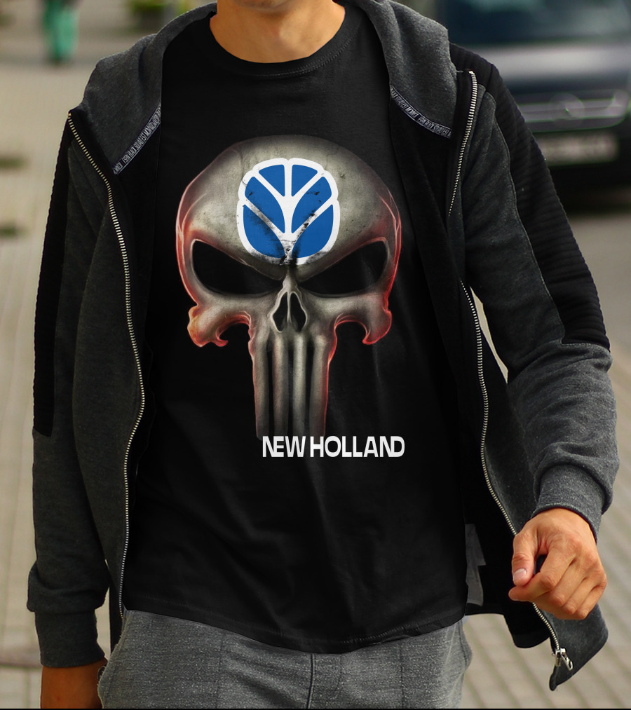 New Holland Punisher Skull T-Shirt