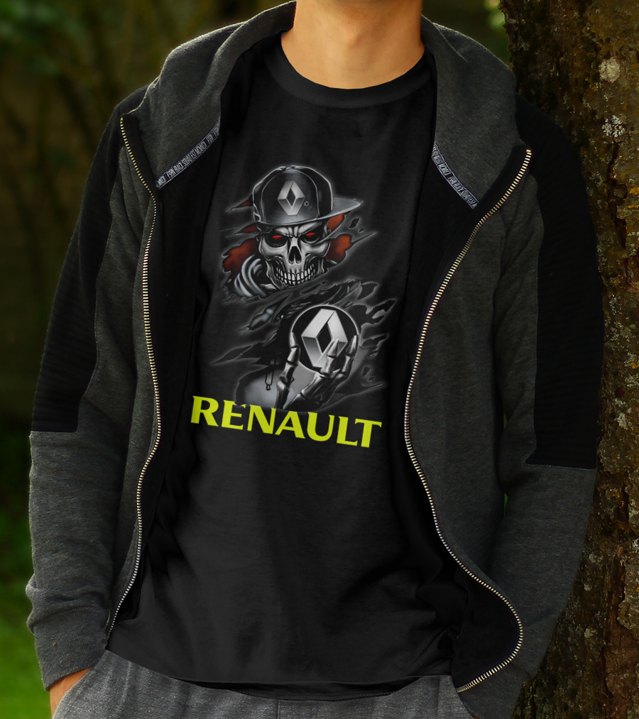 Renault Skull Logo Urban Streetwear T-Shirt