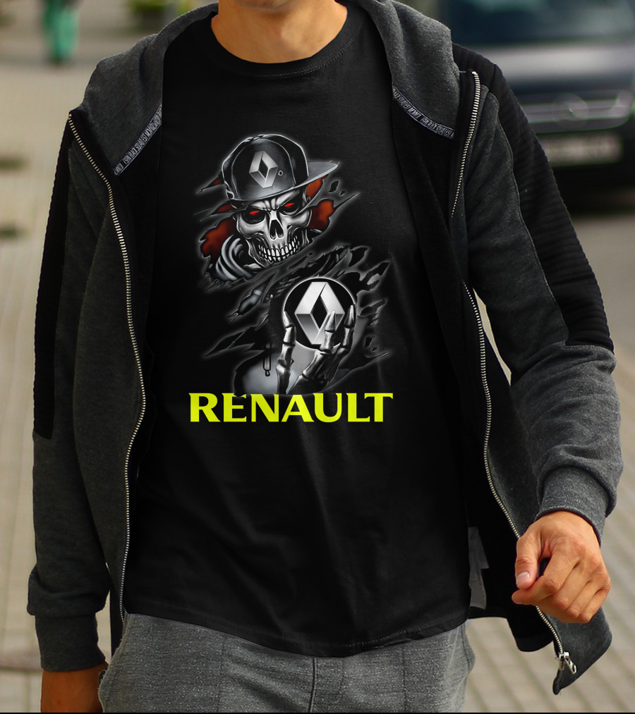 Renault Skull Logo Urban Streetwear T-Shirt