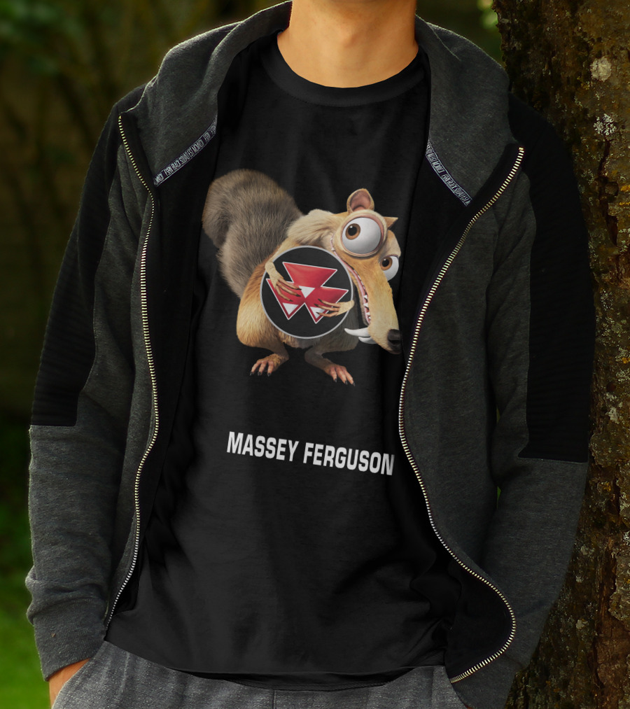Massey Ferguson Ice Age Scrat Holding T-Shirt