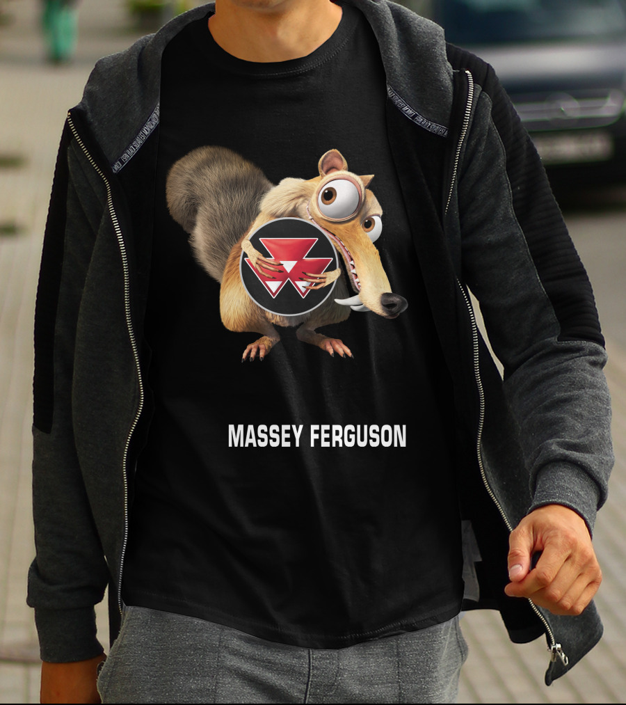 Massey Ferguson Ice Age Scrat Holding T-Shirt