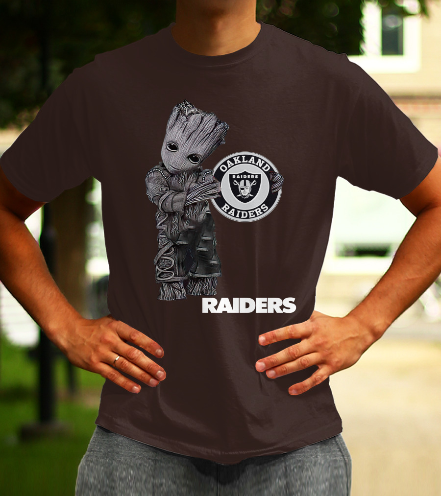 Oakland Raiders Groot Holding T-Shirt