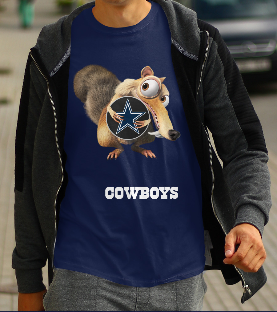 Cowboys Scrat Holding Star T-Shirt