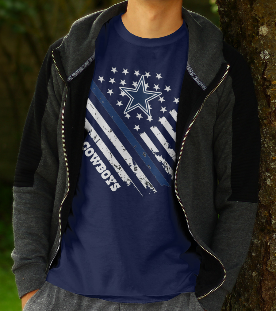 Cowboys Star And Stripes Vintage Americana T-Shirt