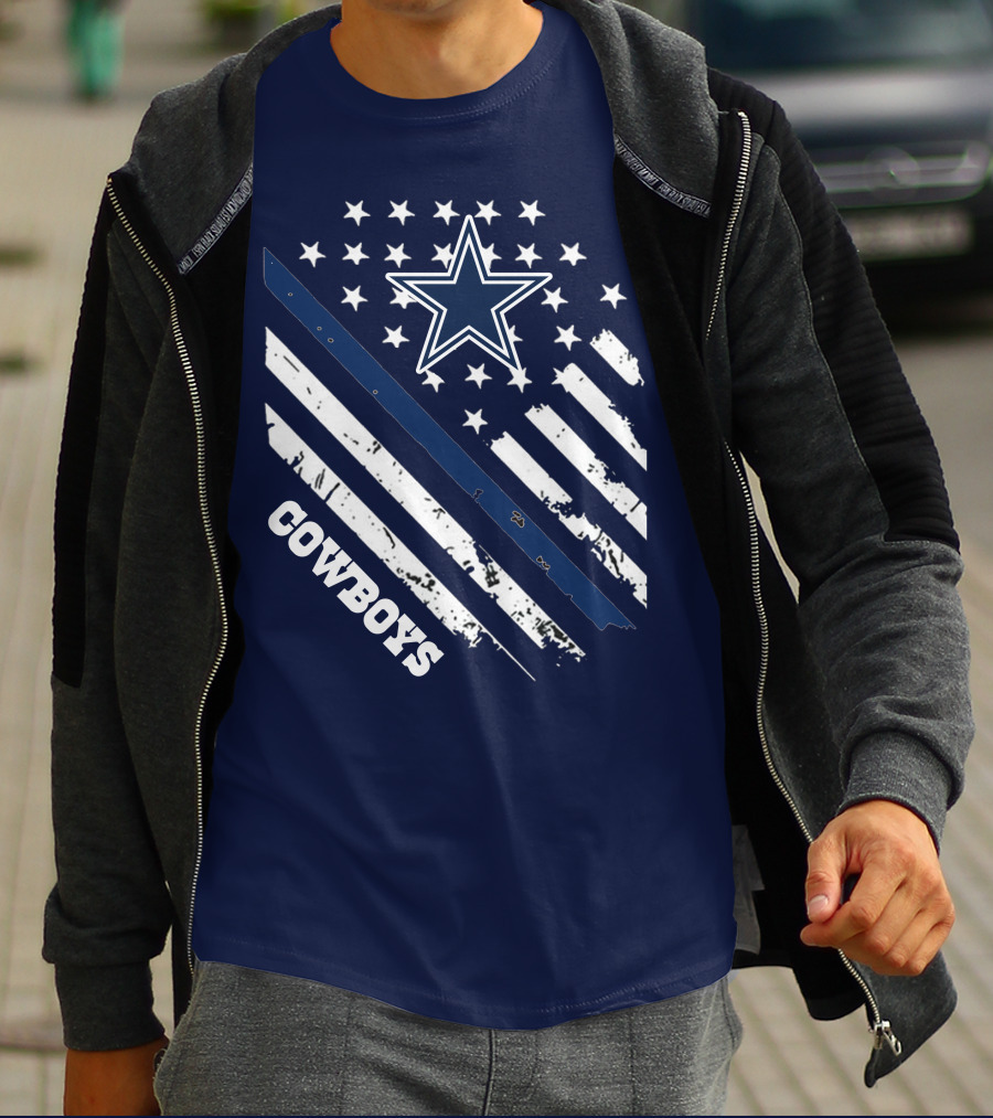 Cowboys Star And Stripes Vintage Americana T-Shirt