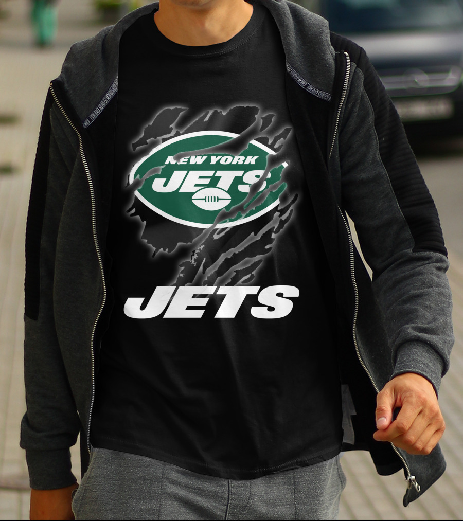 New York Jets Logo With Bold Graphics And T-Shirt