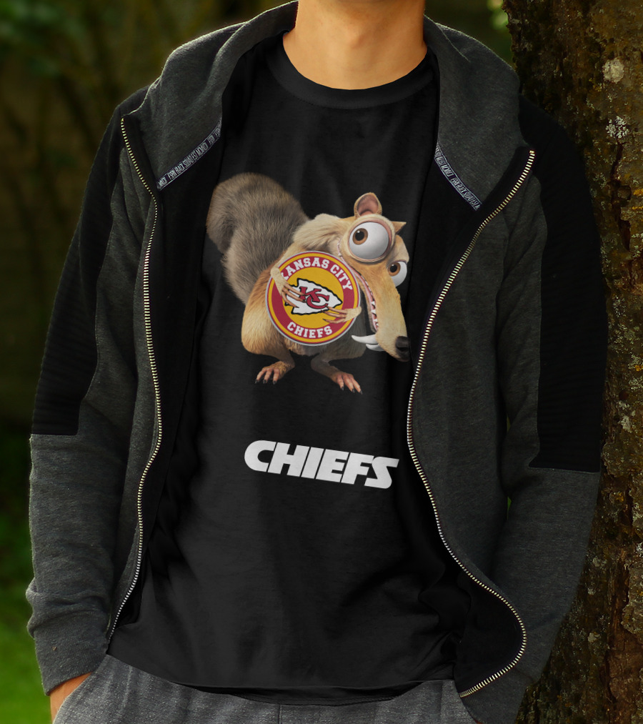 Kansas City Chiefs Mascot Logo With Character Chiefs T-Shirt