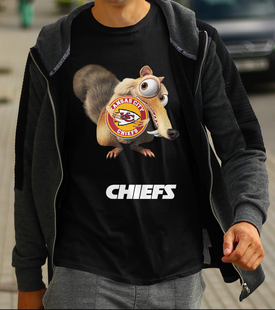 Kansas City Chiefs Mascot Logo With Character Chiefs T-Shirt