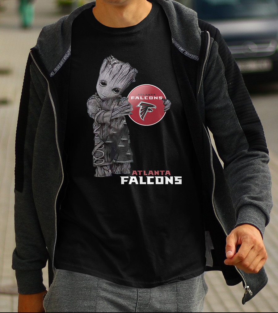 Atlanta Falcons Guardians Groot Crossover T-Shirt