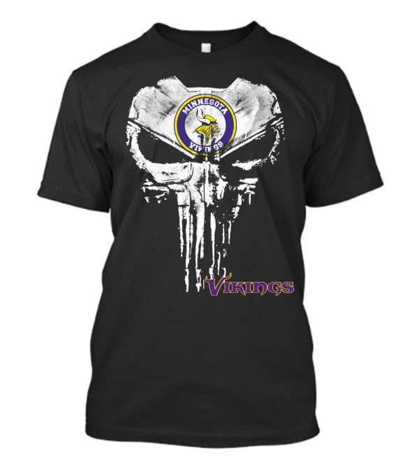 Minnesota Vikings Skull T-Shirt