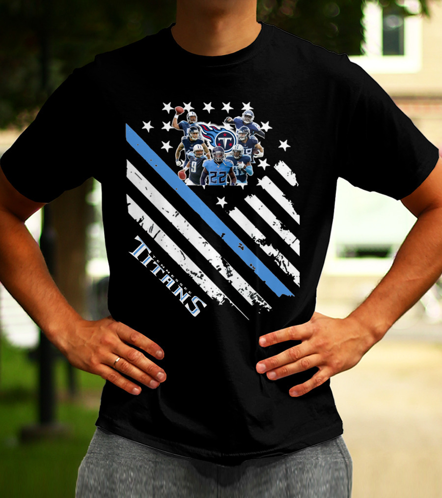 Titans 06 Nfl Team Stars And Stripes T-Shirt