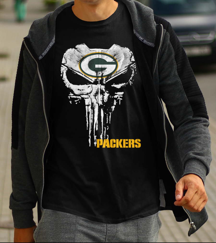 Packers G Logo Skull T-Shirt