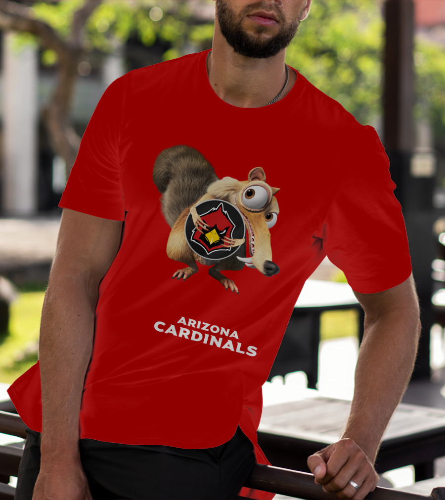 Arizona Cardinals Scrat Ice Age Collaboration T-Shirt