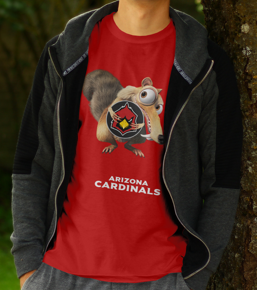 Arizona Cardinals Scrat Ice Age Collaboration T-Shirt