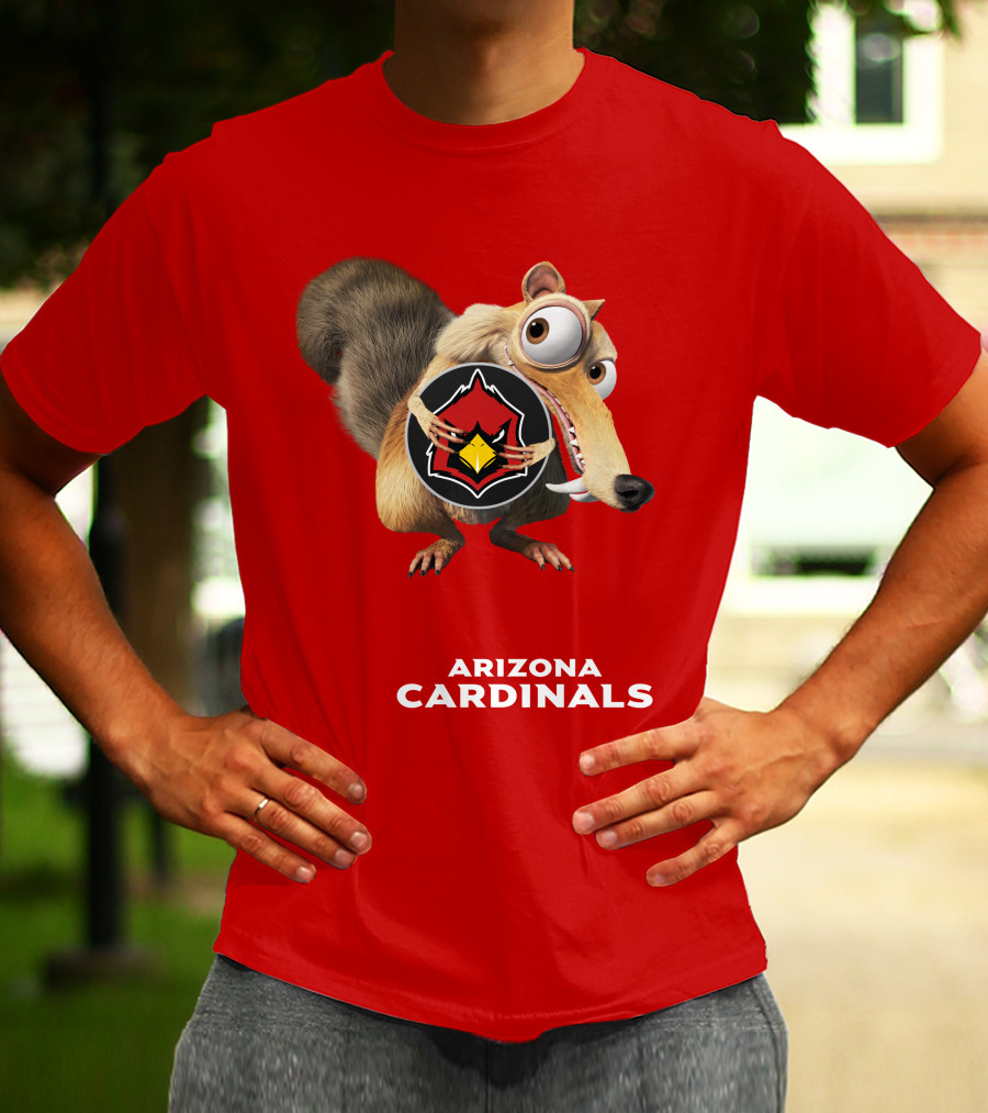 Arizona Cardinals Scrat Ice Age Collaboration T-Shirt