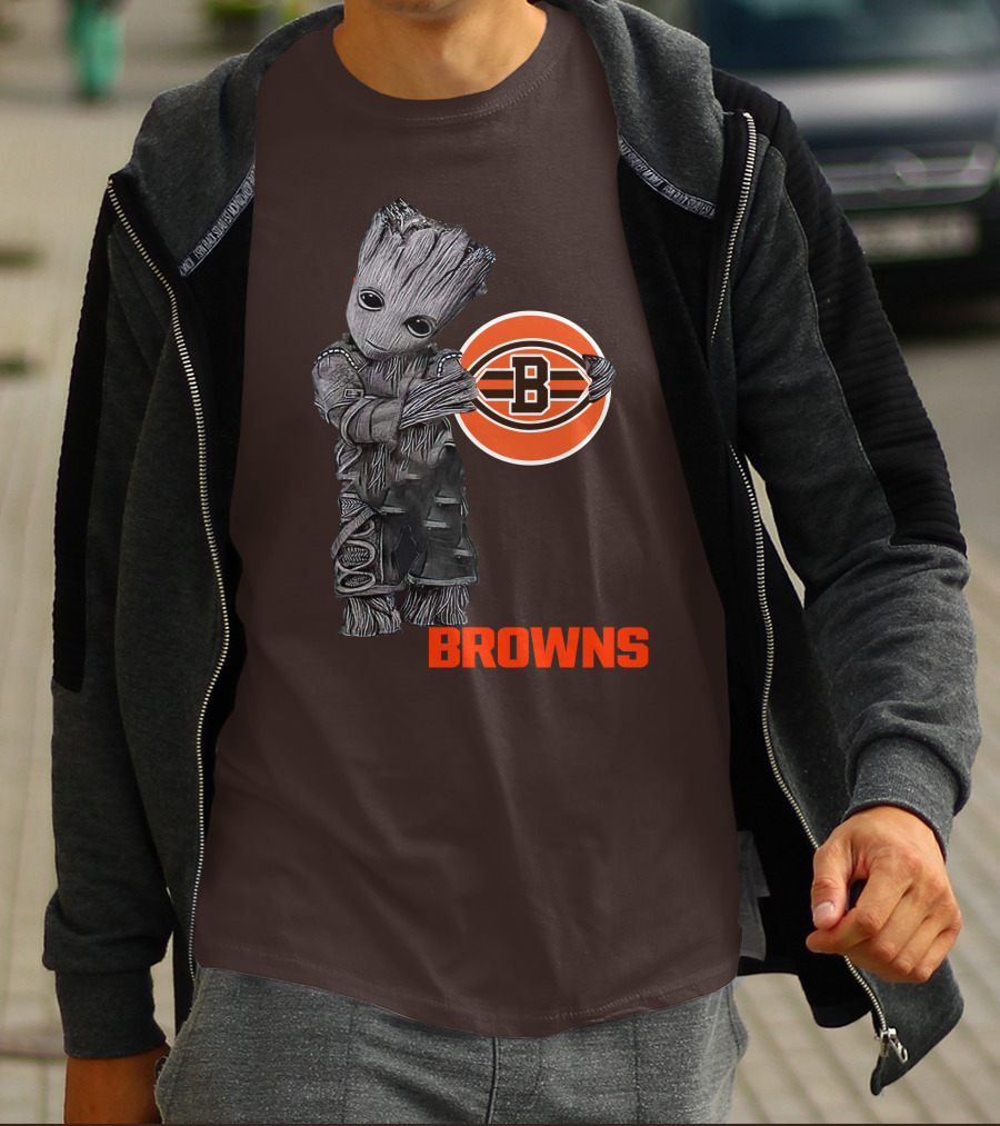 Browns Groot Meets Football Team Spirit T-Shirt