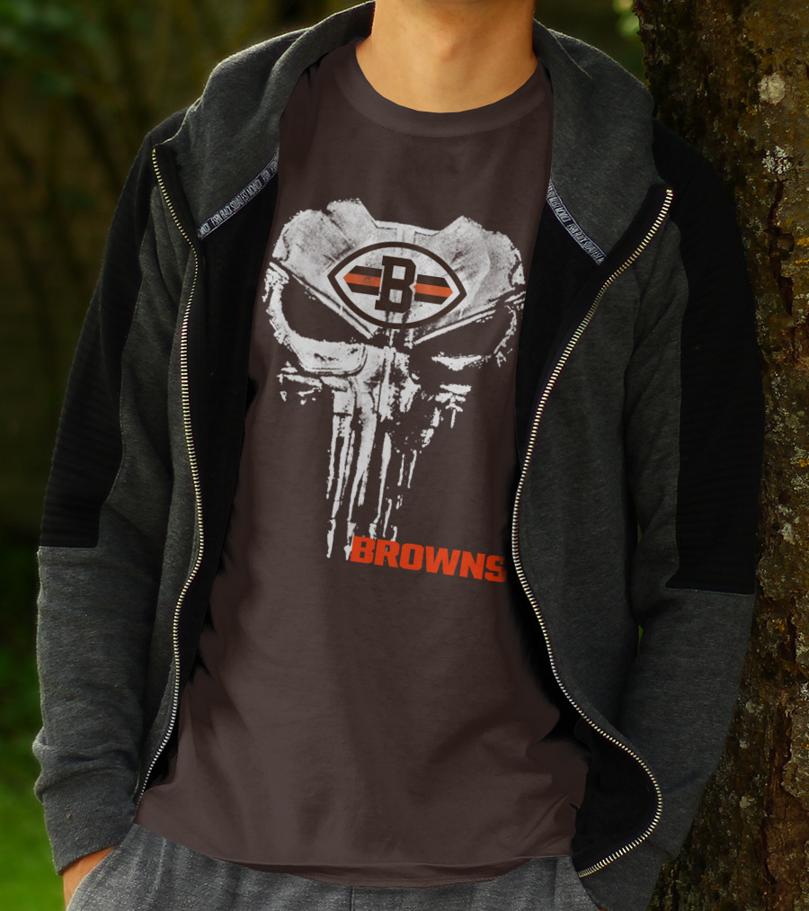 Browns Skull Logo B T-Shirt