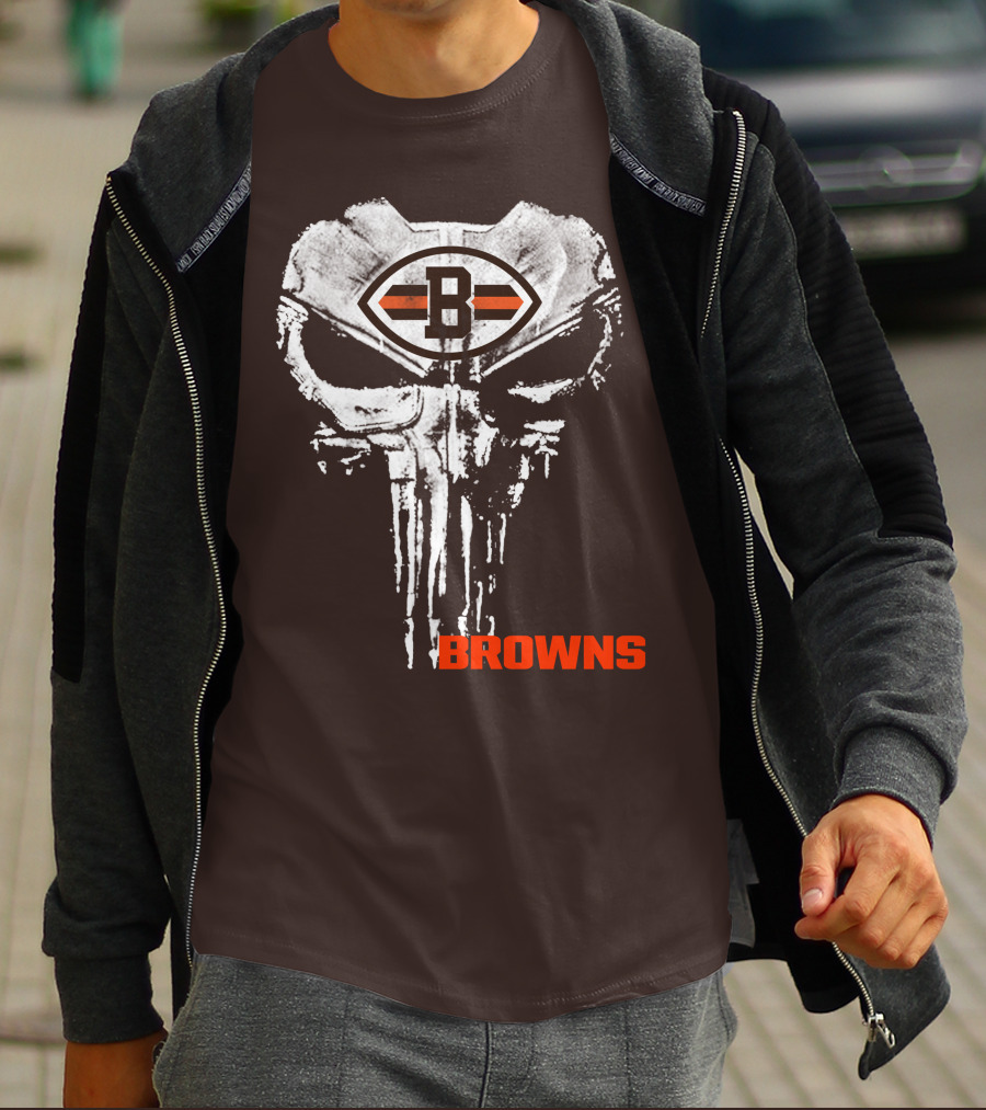 Browns Skull Logo B T-Shirt
