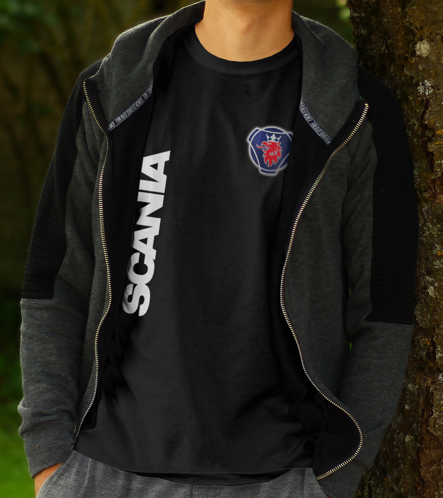 Scania Emblem King Of The Road Lion Badge T-Shirt