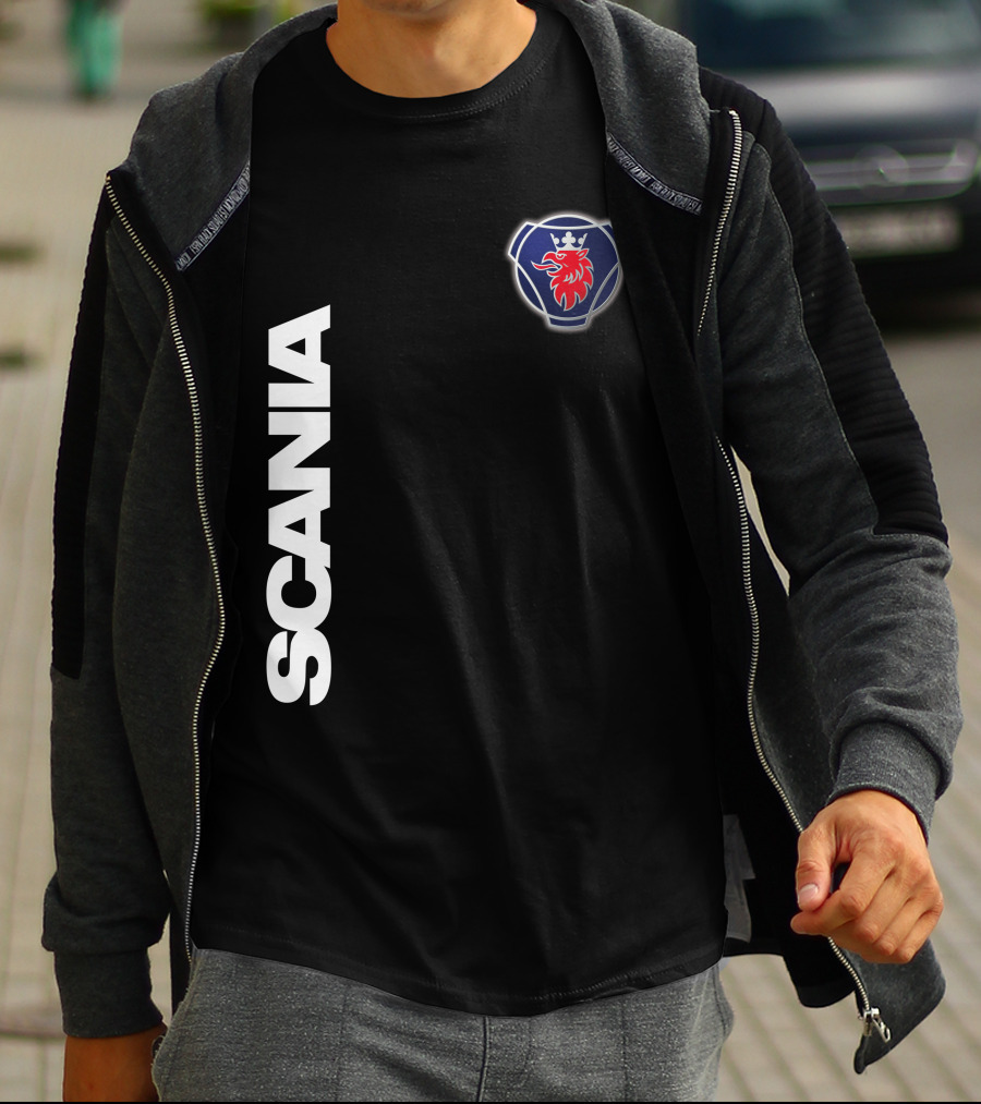 Scania Emblem King Of The Road Lion Badge T-Shirt