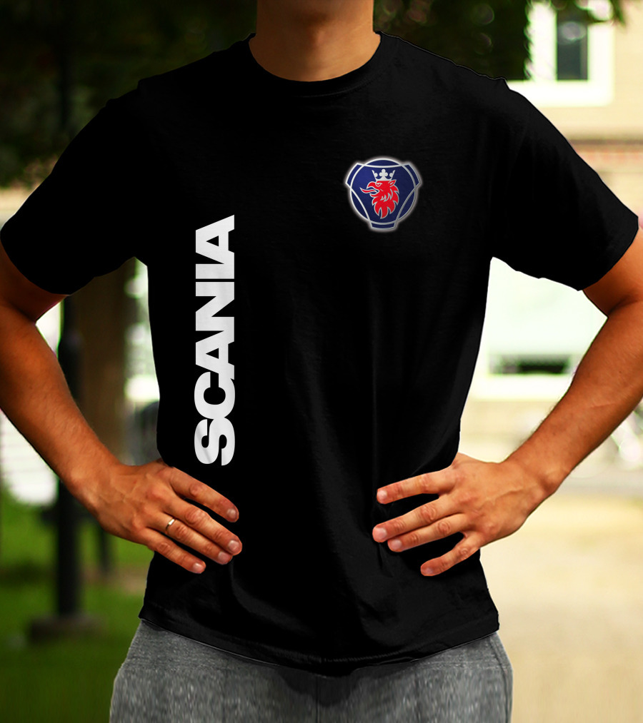 Scania Emblem King Of The Road Lion Badge T-Shirt