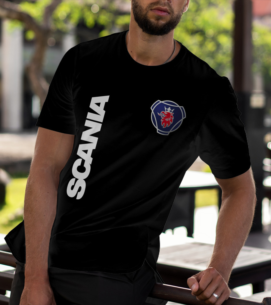 Scania Truck Logo And Emblem With Lion And Crown T-Shirt