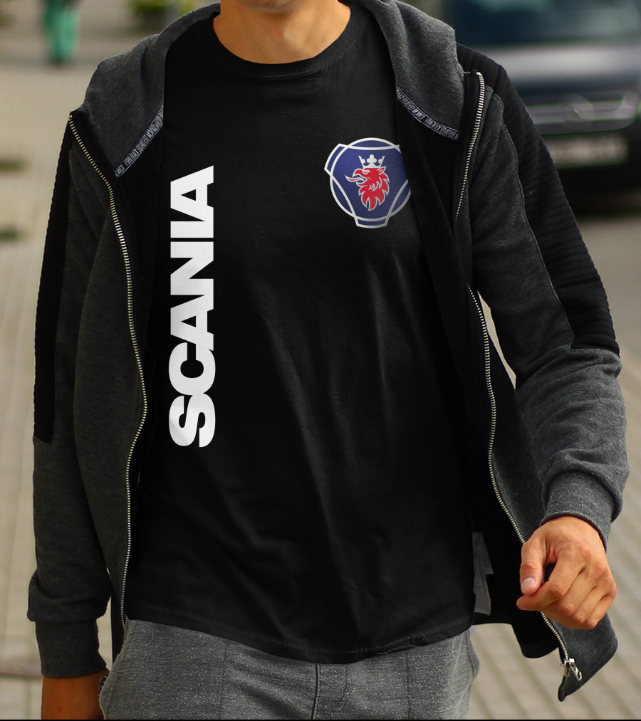 Scania Truck Logo And Emblem With Lion And Crown T-Shirt