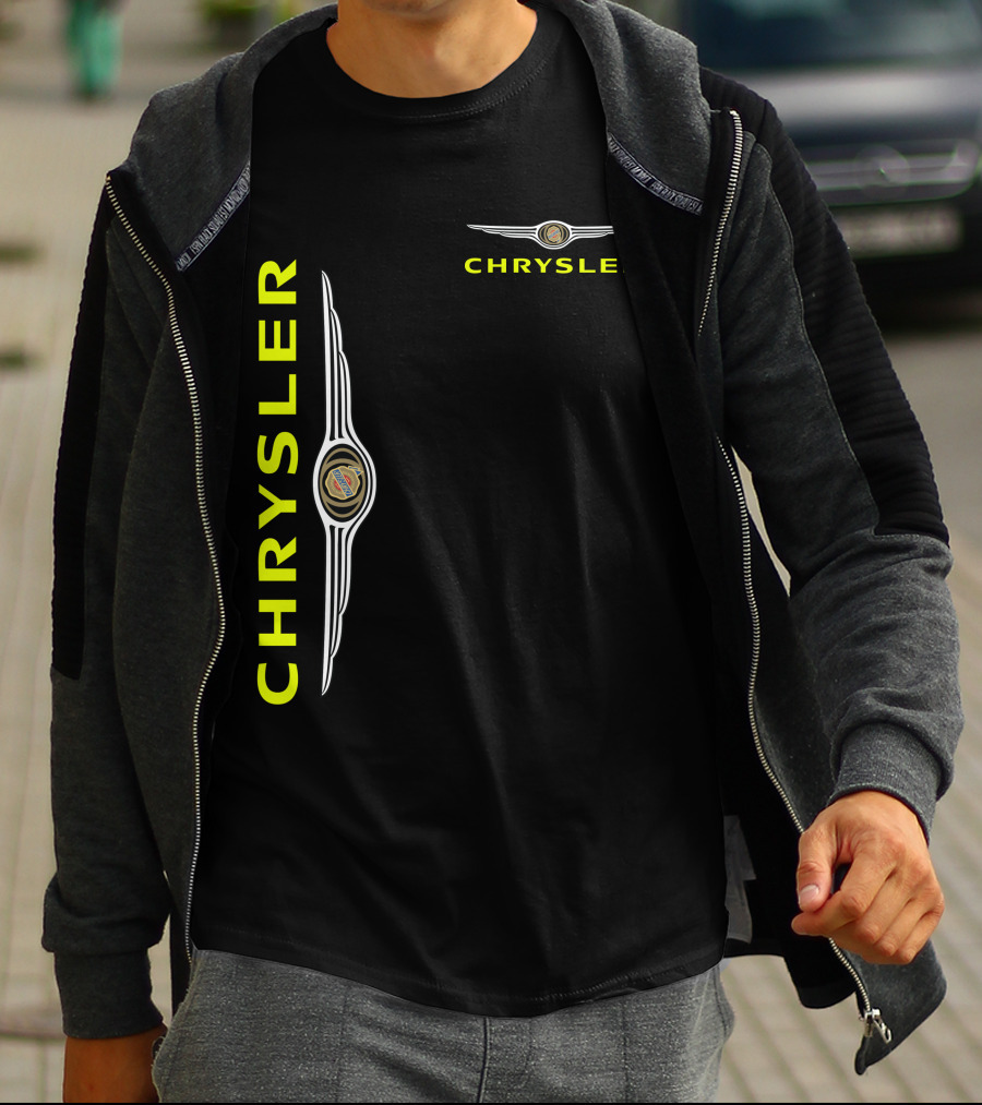Chrysler Winged Emblem Vertical And Horizontal T-Shirt
