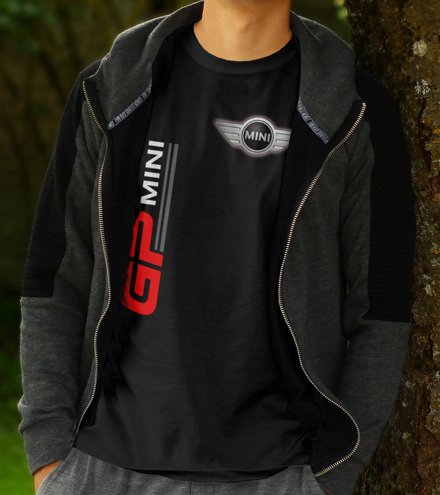 Mini Gp Wing Badge Red Vertical Line T-Shirt