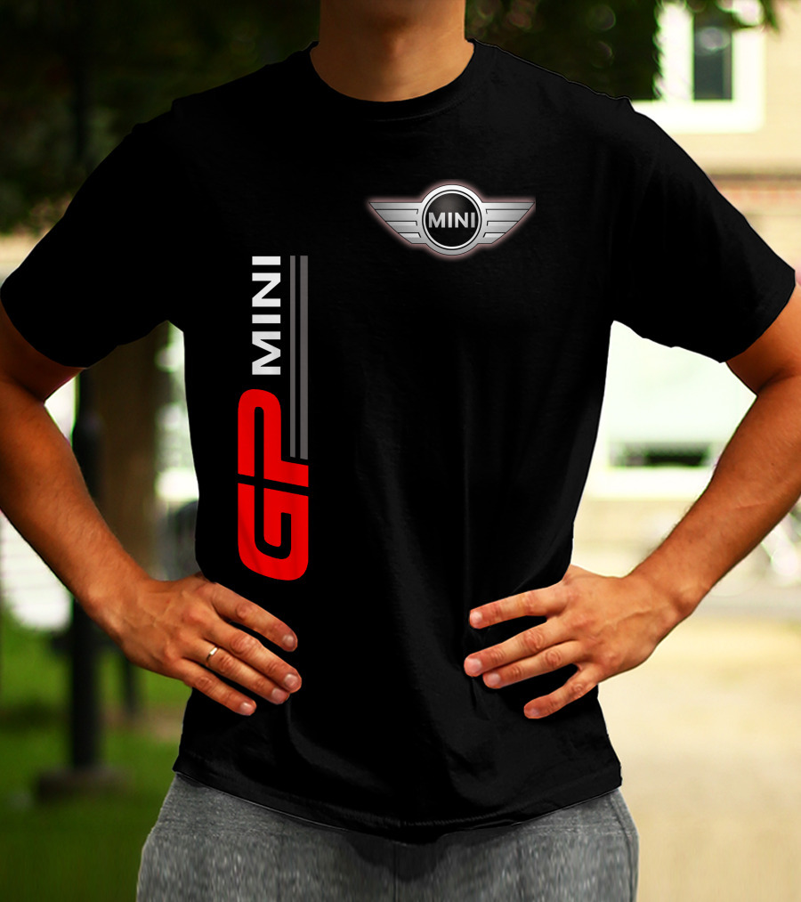 Mini Gp Wing Badge Red Vertical Line T-Shirt