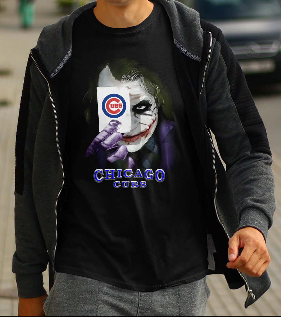 Chicago Cubs Joker Card Face T-Shirt