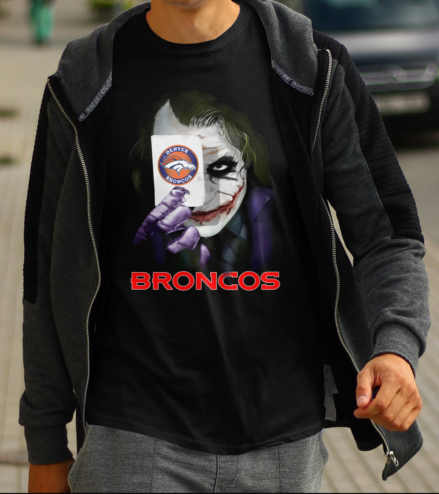 Denver Broncos Joker Card T-Shirt