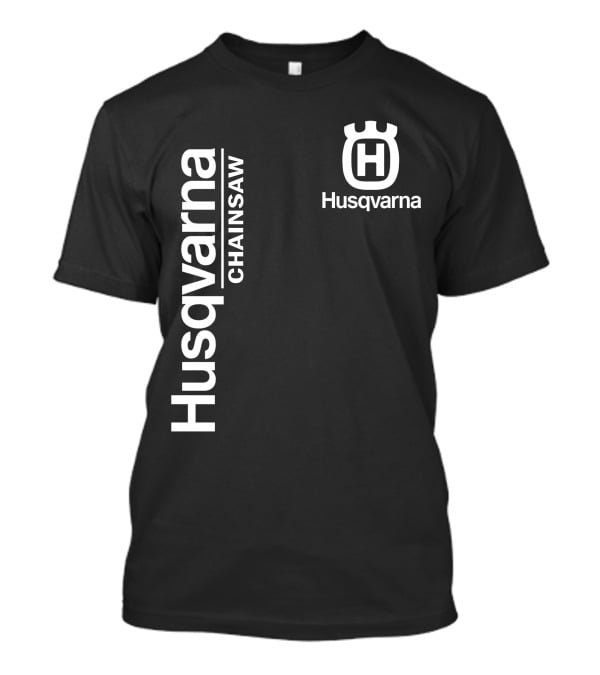 Husqvarna Chainsaw H Logo Vertical Branding T-Shirt