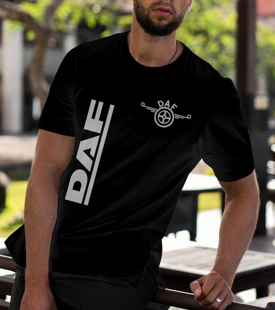 Daf Steering Wheel Emblem With Vertical T-Shirt