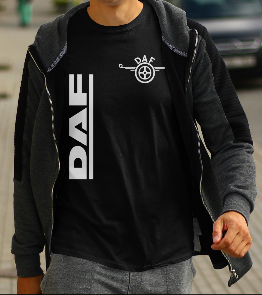 Daf Steering Wheel Emblem With Vertical T-Shirt