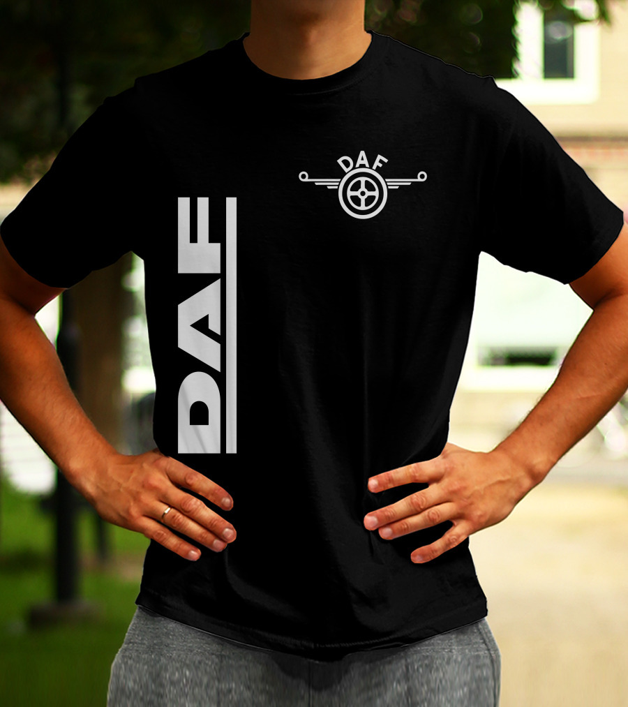 Daf Steering Wheel Emblem With Vertical T-Shirt