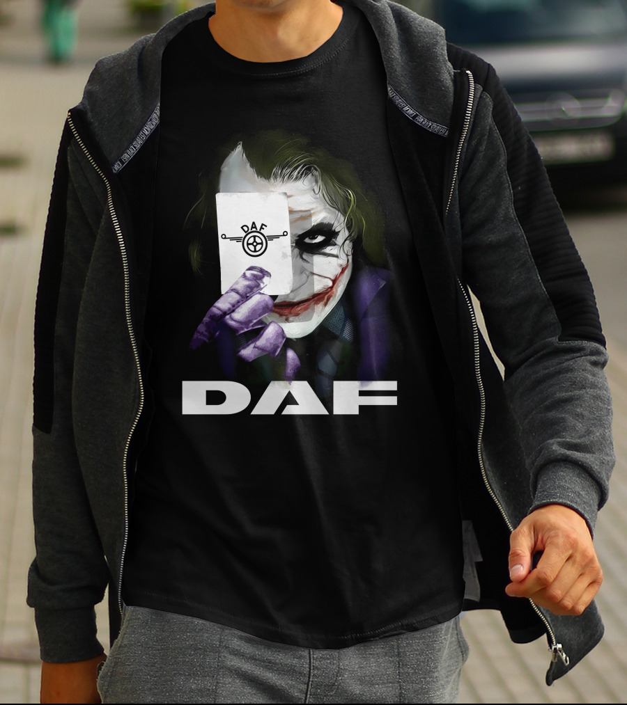 Daf Joker Card Face Iconic Style T-Shirt