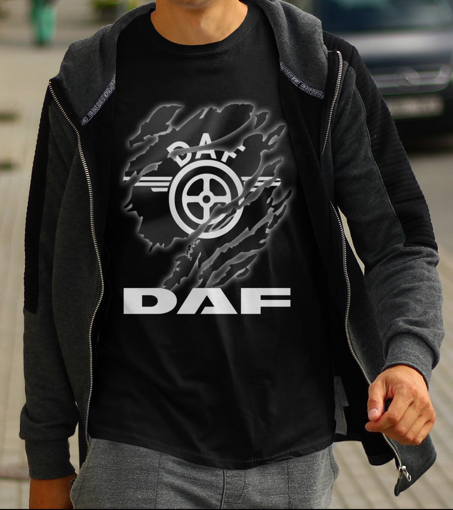 Daf Wheel Logo Claw Marks T-Shirt