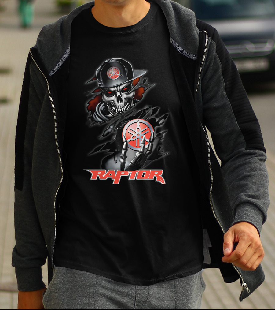 Raptor14 Yamaha Skull And Hat T-Shirt